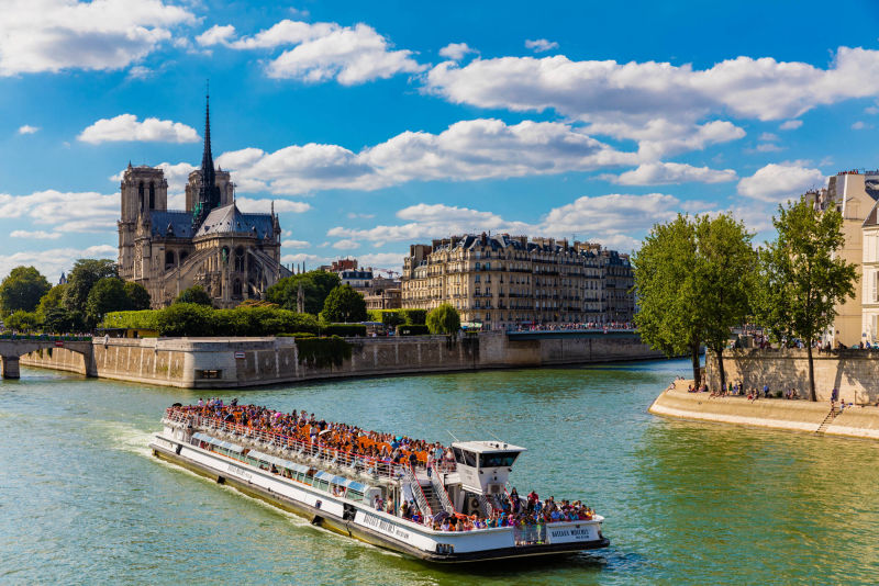 bateau et notre dame